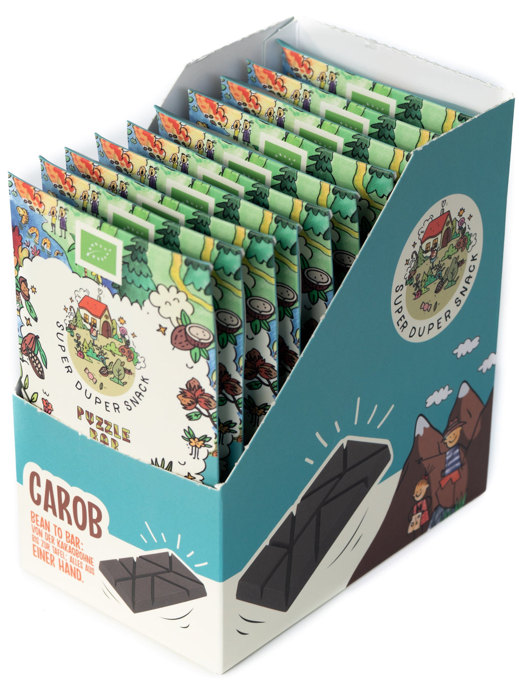 Box: 10 Puzzle Bar - Carob